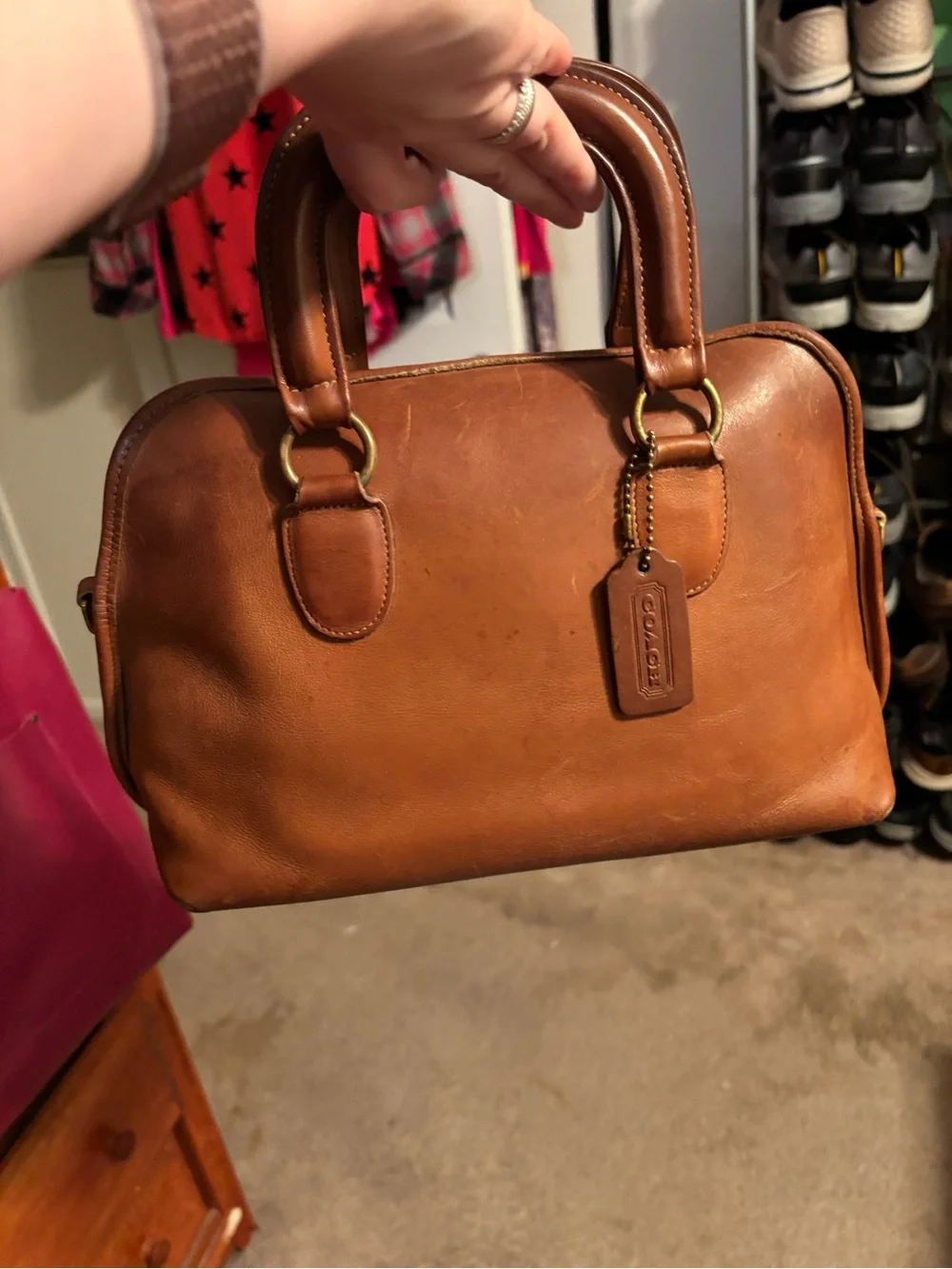 Vintage Coach Baxter Satchel Style 9903 - British Tan w Tag